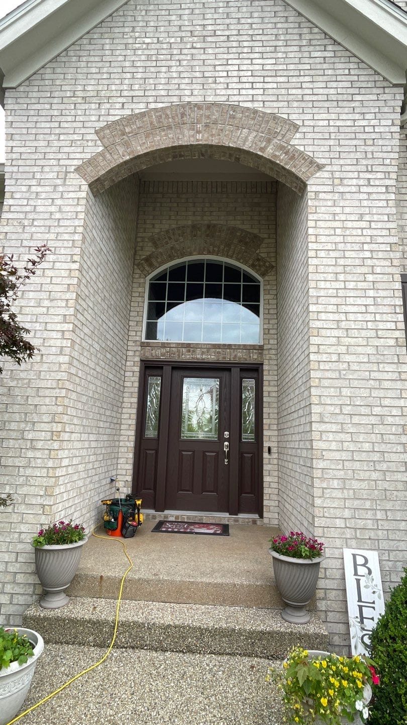 Pella Lifestyle replacement windows on a Carmel home