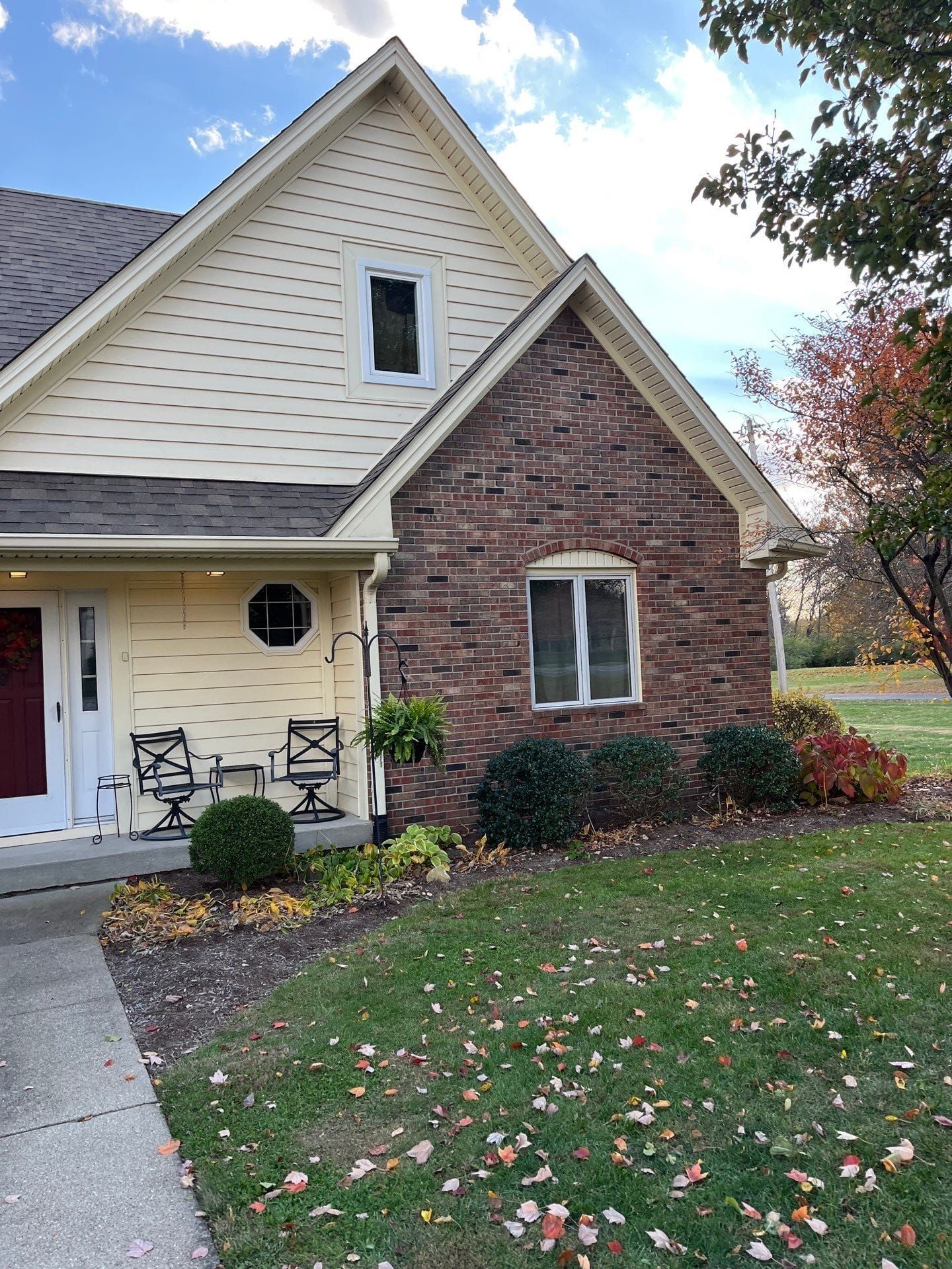 Malarkey Highlander Weathered Wood Plus shingle replacement on a Greenwood home